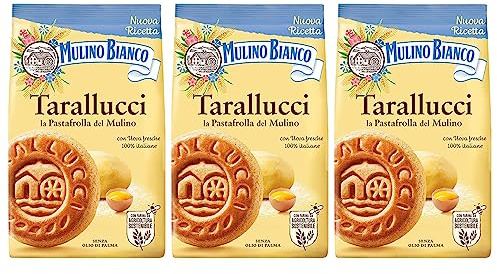 MULINO BIANCO Tarallucci galletas de pastaflora de Italia 350g (Tarallucci, x3)
