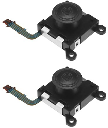 Lot de 2pcs Boutons de Rechange pour Joystick Analogique 3D Compatible avec Sony PS Vita Série 2000 Bouton de Commande Analogique 3D en Plastique, Noir