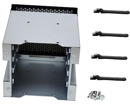 Gatuida Bay Hard Disk Mounting Bracket for Optical Drive Expansion Hard Drive Cage Efficient Heat Dissipation for for Computer Storage