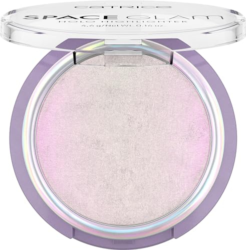 Catrice Space Glam Holo Highlighter, n. 010, multicolore, a lunga durata, risultato immediato, intenso, scintillante, vegano, senza olio, senza profumo, senza alcool, confezione da 1 (4,6 g)