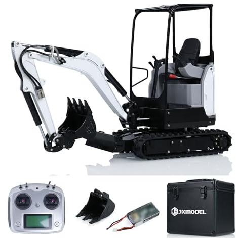 wheelfun 1/14 E20 JX ModelRC Hydraulikbagger Mini Ferngesteuerte Bagger Geräusche Licht RC Hobby Modelle