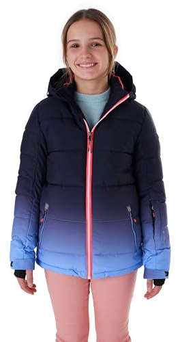 killtec Fille Ksw 330 Grls Qltd Jckt Veste De Ski Matelassée Avec Capuche Et Jupe Pare-neige, Lavande, 128 EU