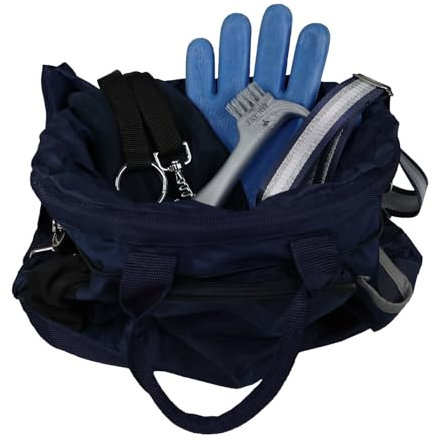 EQuest Grooming Bag befüllt - Putztasche mit Inhalt für die Pferdepflege, Navy