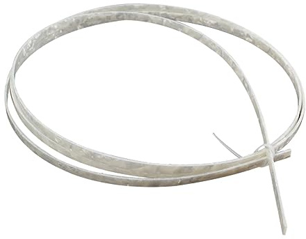 Weiße Gitarren Bindungsstreifen aus Zelluloid 6mm Gj07 Satz | Akustikgitarre und Ukulele, Poliert und Langlebig, für Gitarrenbau und Selbstgemacht Teile