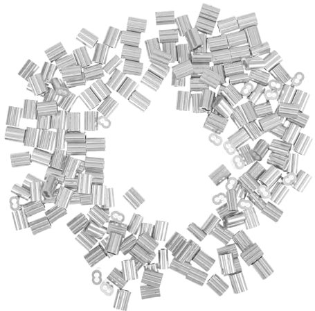 MAGICLULU 200piezas Manguitos Para Crimpear Cables De Aluminio Clips De Manguito De Engarce Aplicaciones De Cables y Alambres