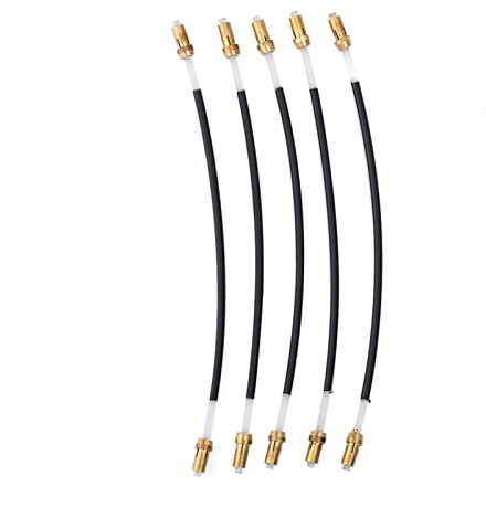 Eujgoov 5pcs Geigenschwanz 3/4 4/ Violin Nylon Geige/Geigens Saitenhalter Darmschnur Mit MessingSchraube Ersatz Tailcord 5st