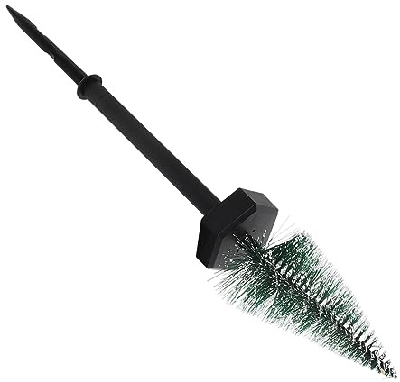 Toyvian Solar Weihnachtsbaum LED Gartenleuchte mit Erdspieß Wasserdichte Solar Außenleuchte für Terrasse und Energiesparende Solarlampe für Weihnachtsdekoration im Freien