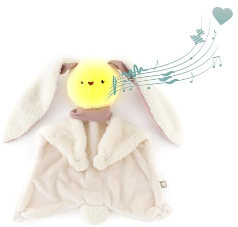 myHummy Kuscheltier Hase, 5-in-1, mit Licht Ecru-Rot