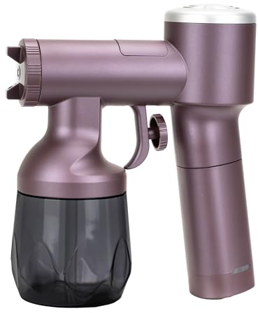 Máquina de bronceado en aerosol inalámbrica, mejor efecto de atomización, pistola de bronceado en aerosol de larga duración de 40 minutos, recargable y de mano con funda de transporte para el hogar