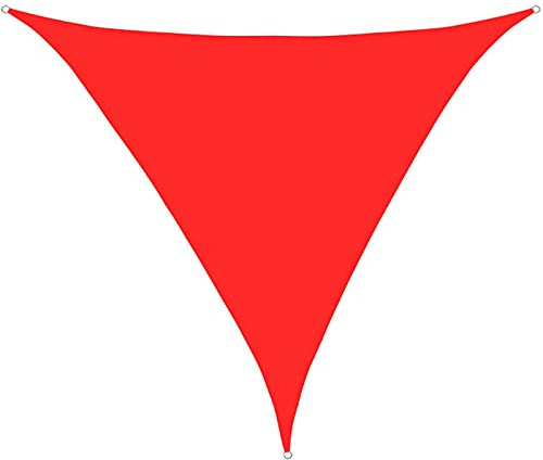 Toldo triangular impermeable de 6 x 6 x 6 m, resistente para patio, 95 % de bloqueo UV, perfecto para cochera, jardín, espacios al aire libre, tela, fácil instalación