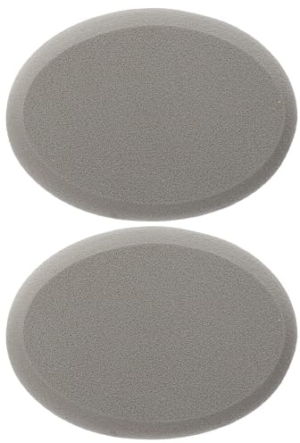 Uonlytech 2 Piezas de Cojines Cosméticos Ovalados de Poliuretano, Borlas de Maquillaje Facial Lavables y Ahorradoras de Polvo para Maquillaje de Base en Rostro