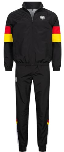 JELEX Retro Tracksuit Herren Präsentationsanzug – Fußball Retro Trainingsanzug mit Jacke & Hose, Eingesticktes Logo