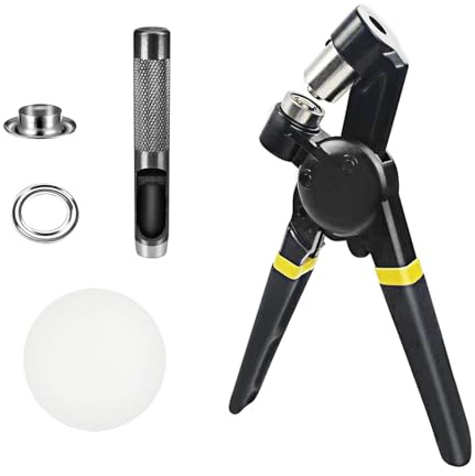 Kit di pinze per occhielli con occhielli in metallo, pressa a mano per cuoio, cintura, scarpe, strumento di installazione artigianale