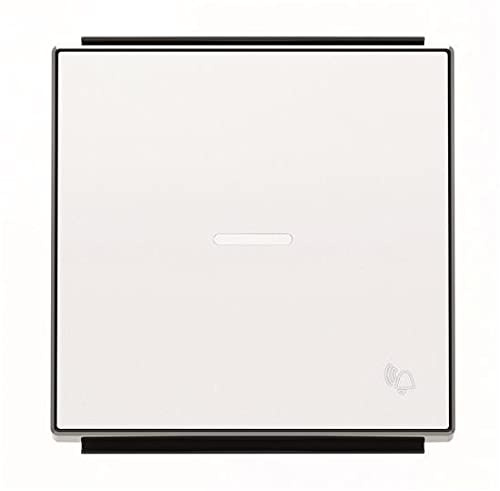 Niessen sky - Tecla pulsador timbre con visor blanco
