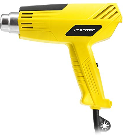 TROTEC Heißluftgebläse/Heißluftpistole HyStream 200 (2.000 Watt) bis max. 550 °C mit vielseitig einsetzbarem Vorsatzdüsen-Set