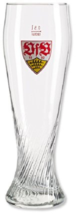 VfB Stuttgart Weizenglas Bierglas (one Size, transparent)