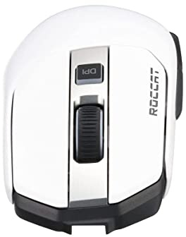 Roccat Kain 202 Aimo Wireless Souris Gaming RGB (Nouveau capteur Optique Owl-Eye 16.000 dpi, Technologie Titan Click) Blanche ROC-11-615-BK