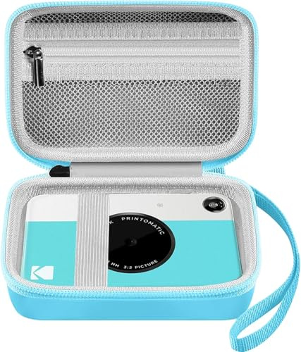 Leayjeen Étui de Protection pour Appareil Photo numérique Compatible avec Kodak Appareil Photo numérique instantané PRINTOMATIC/Appareil Photo Etanche (étui de Protection Uniquement) Bleu