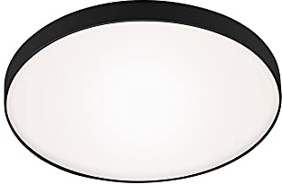 BRILONER Leuchten - LED Deckenleuchte, Badlampe, IP44, 13 Watt, 1.200 Lumen, 4.000 Kelvin, Weiß-Schwarz, 28,5cm 3351-015