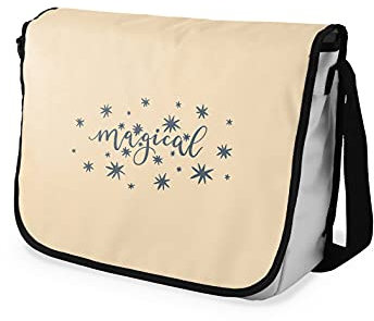 Le Jardin du Lin Digital Bedruckte Messenger Schultaschen für Mädchen und Jungen, Zurück zur Schule, Kuriertaschen für Schüler, Umhängetaschen, Größe: 29x36 Cm