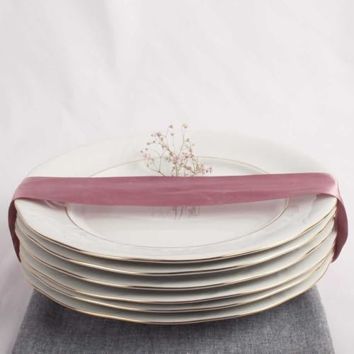 FranquiHOgar Platos llanos de porcelana blanca (6 piezas) Lubeck, 24 cm, filo de oro