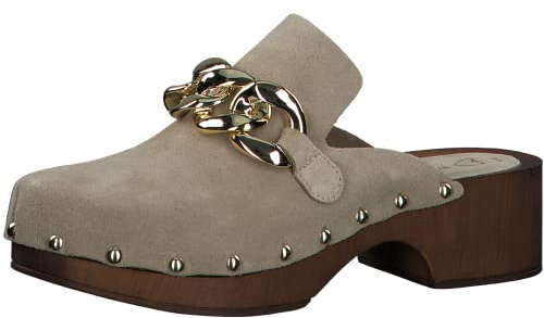 MARCO TOZZI Damen Sabot, Blockabsatz, aus hochwertigem Leder, ideal für Business und Freizeit