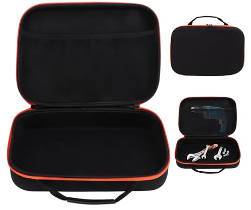 Storage Case for Electric Drill, Tool Pouch Bag Tools Container Bag Oxford Fabric Tool Sharpeners Accessory Storage Case Cutting Tools Organizer for Electric GrinderDrill Pliers Wrench (L)
