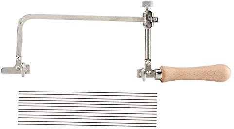 Scie à chantourner professionnelle pour le travail du bois et du métal, kit complet avec fil de scie, outil manuel et pratique pour les travaux en acier