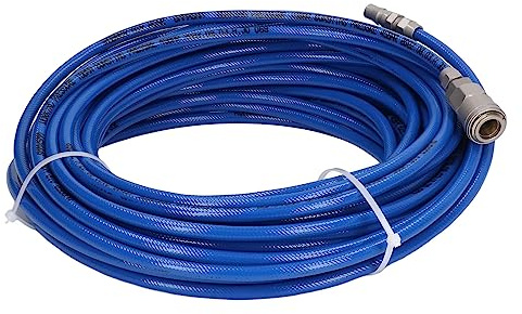 Air Compressor Pipe Hose, 1/4in NPT 45Bar Sand Blasting Pressure Air Compressor High Pressure Pipe Stable For Vehicle Repair (Blue)