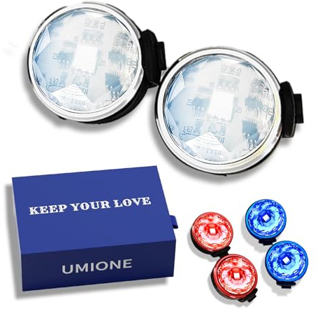 UMIONE PET LIGHT, wasserdichte Hundeleuchte, langlebig, ist die ideale Wahl für Spaziergänge bei Nacht. (Bunt-2 Stück)