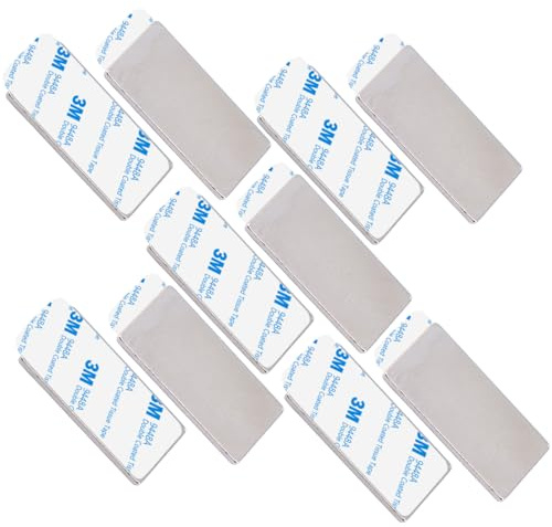 10 STÜCK Neodym Magnete N52 Selbstklebend 20x10x1mm 1,65Kg Stark Klebemagnete Magnetplättchen Magnet Quader 1mm Flach Quadermagnet 20mm