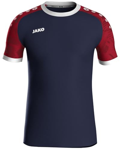 JAKO Ikonisk tröja unisex – hållbar sportskjorta kortärmad av 100% återvunnen polyester, fukttransporterande