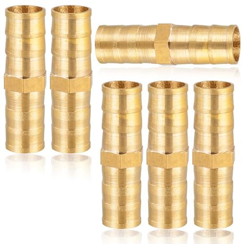 Connettore per tubo da 12 mm, in ottone, 4 pezzi, attacco per tubo da 12 mm, 15/32, connettore dritto, raccordo filettato in ottone
