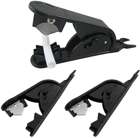 TorSor Confezione da 3 tagliatubi in silicone PEFT, tagliatubi a forbice per gomma morbida, plastica, PVC, PU, PPR, PEX, nylon, polietilene, PE fino a 1,9 cm