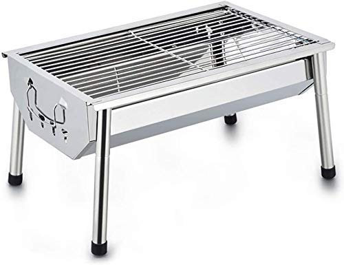 Gril de Barbecue à Charbon de Bois en Acier Inoxydable, pour ménage de 3 à 5 Personnes, poêle d'extérieur, Gril à Charbon de Terrain