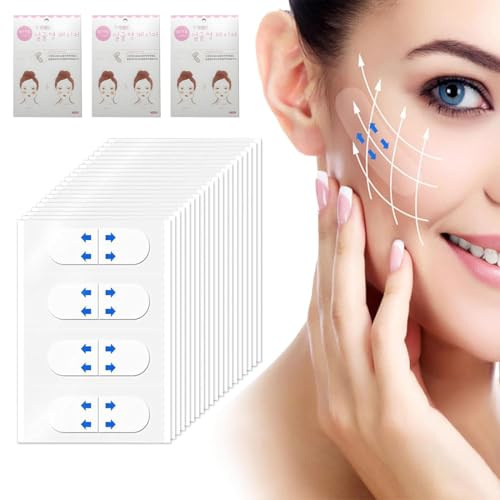 ZOPJUMA 120 Pieces Face Lifting Plaster Set,Antiarrugas Maquillaje Pegatinas ideal para Ojos,Ojeras,Bolsas,Papada y Frente Mascarillas Adhesivas ideal para Rejuvenecer