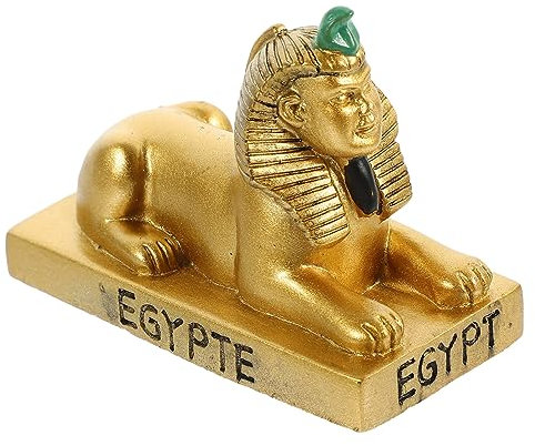Cabilock 2pièces Statue De Résine Égyptienne Ornement Vintage pour Aquarium Décoration Maison Et Bureau Détails Impeccables pour Style Unique