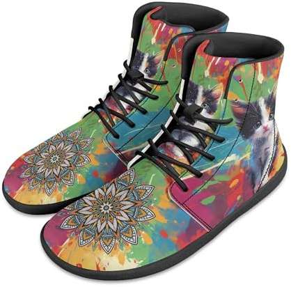 Micoklinlin Minimalistische Barfußschuhe für Frauen Männer Neuheit Wasserdicht Trail Running Sneaker Wide Toe Walking Schuhe