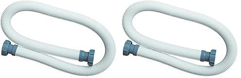 Intex 29060 - Tubo di Ricambio per Pompe Filtro, Plastica, Bianco, 150 cm, Ø 38 mm (Confezione da 2)