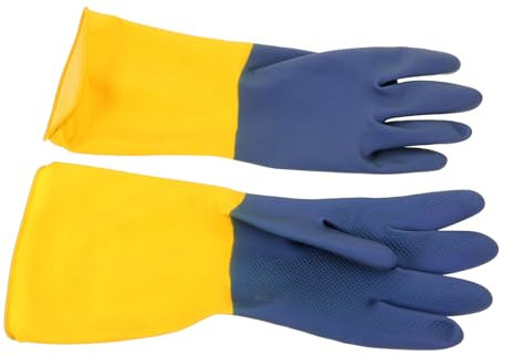 Veemoon Acid and Alkali Resistant Gloves Protective Work Gloves for Outdoor Tasks Non-slip Design for Handling and Pruning Activities for Industrial and Laboratory Use