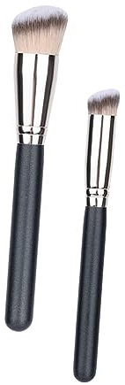 iplusmile 2 Piezas Pinceles De Maquillaje Brochas Portátiles Para Mujer Brocha Para Cosméticos y Para Maquillaje De Corrector y Polvos Casa Viaje