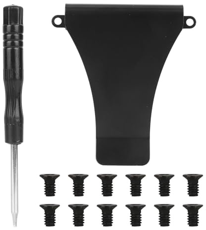 Penitue Wallet Money Clip Accessories Kit, Minimalist Metal Wallet Clip Parts Including Replacement Screws & Screwdriver Repair Kit for Daily Maintenance & Loose Parts