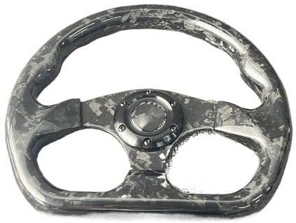 Sportlenkrad Kohlefaser-Lenkrad, 13 Zoll, 320 mm, geschmiedete, flache Rennlenkräder