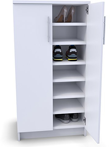 Vicco Schuhschrank Dalia, Schuhregal, Weiß, 56 x 108 cm