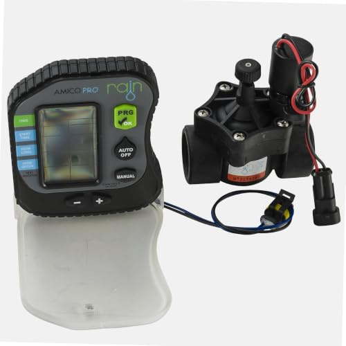 RAIN Programador de riego Impermeable de 9v con válvula solenoide Pro