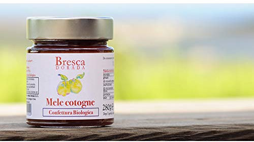 Confettura bio di mela cotogna prodotta dagli artigiani di Bresca Dorada, Muravera. Vasetto da 230 gr