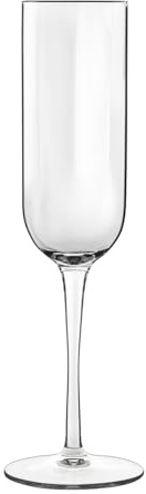 Luigi Bormioli Flute da champagne in cristallo, 4 x 210 ml, lavabili in lavastoviglie