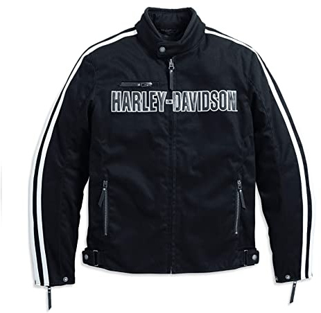 HARLEY-DAVIDSON Motorcykeljacka för män Rally Riding Biker skyddsjacka avtagbart skydd nötningsbeständig vattentät, M