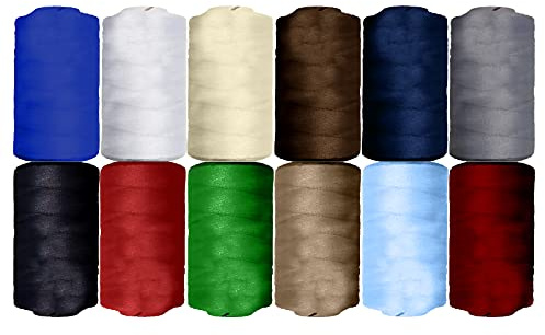 EUROXANTY Sy tråd | Garnspolar | 100% Polyester | Sy Machine | För Garn | För broderi | Robust tråd | 500m | 1 färger