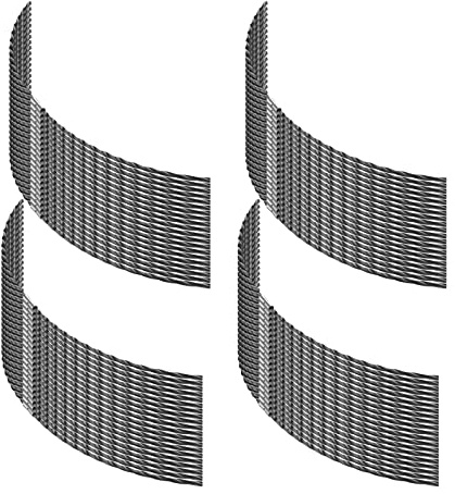 CDIYTOOL 80 Stück F016800431 Rasentrimmer-Linien, 3,5 mm x 37 cm Unkraut-Wacker-Saiten, runde Rasentrimmerschnur, Drahtschneider-Schnur für AFS 23 bis 37 Freischneider (80)